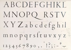 가라몽의 가장 큰 활자체 "Gros Canon" (40pt), H. D. L. Vervliet는 이를 "르네상스 디자인의 절정"이라 칭했다.