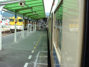 2003년 8월 가베역 승강장