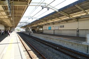 2009년 9월 상행 (사카도 방면) 승강장에서 동쪽을 바라본 모습