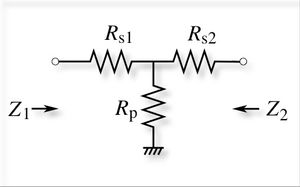 T형 불평형 감쇠기 회로