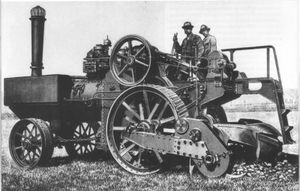 간츠 증기 트랙터와 로터리 쟁기 (1870년대부터 생산)