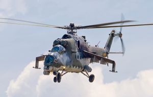 밀 Mi-24는 초기 전용 공격 헬리콥터 중 하나로 건십으로 운용되었다.