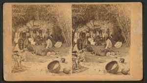 모하비족(Mohaves)의 나뭇가지 오두막