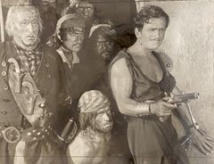 더글러스 페어뱅크스와 영화 검은 해적(1926)의 출연진