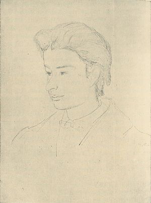 젊은 시절의 게오르그 브라네스 (1868년 고트프레드 럼프의 그림)