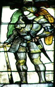 뉘른베르크의 성 세발드 성당의 창문에 새겨진 게오르크의 프레스코화