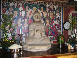 안성운수암석조비로자나불좌상