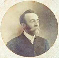 둥근 세피아톤의 윌리엄 에벤덴 이미지