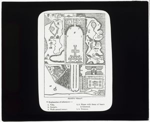 소 플리니우스의 편지에 언급된 라우렌툼의 해안 별장을 재현한 그림