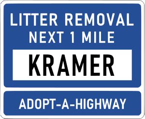 구덩이에서 보이는 표지판의 도해