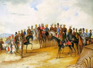 모르 탄: 1849년 7월 2일 코마롬 전투에서 부상을 입은 후 괴르게이와 그의 참모진.