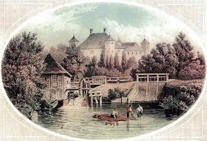 1850년경 클라겐푸르트의 웰젠에크 성