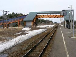 2005년 4월 승강장과 육교