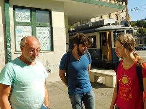 베일린손(왼쪽)과 그의 제자들