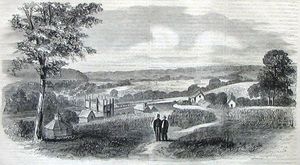 1865년에 묘사된 도버 제분소