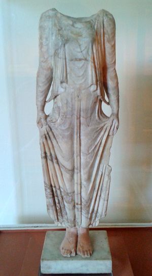 코레 조각상, 대리석 조각. 그리스 문명.