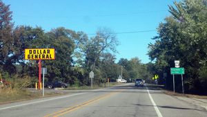 아칸소주 64번 국도가 런던에 있는 모습