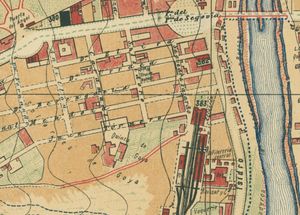 1900년경 마드리드 도시 계획에 기록된 고야의 집(Quinta de Goya)