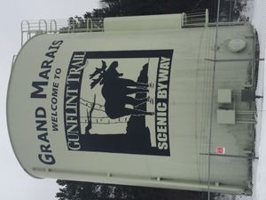 그랜드마레에 있는 군플린트 트레일(County Road 12 (Cook County, Minnesota))의 시작점