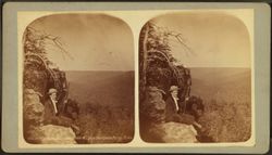 입체 카드 1900년경 비어셰바 스프링스의 전망대를 보여주는 사진