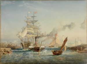 오스왈드 W. 브리어리의 1883년작, 잉글랜드 노퍽 야머스 해상으로