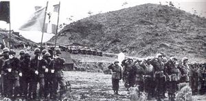 1952년 9월 군사 의식 중 그리스 파견 부대 병력