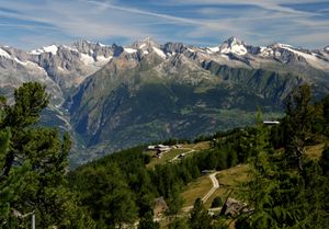 하니크알프에서 그레헨쪽으로 북쪽으로 본 풍경