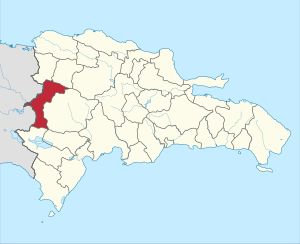 도미니카 공화국 내 엘리아스 피냐 주 위치