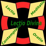 렉시오 디비나의 네 가지 단계: 읽기, 명상, 기도, 관상.