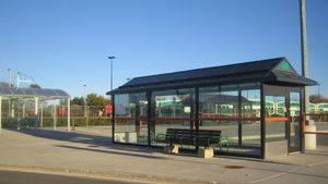 개통 당시 '린컨빌역'으로 불렸던 첫 번째 역 전경. 베데스다 로드 인근에 위치했다.