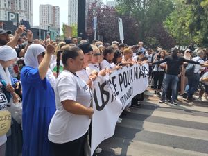 2023년 6월 29일, 낭테르에서 "나엘에게 정의를" 요구하는 백색 행진