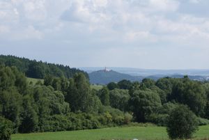 젤레나 호라 성 방향의 조망
