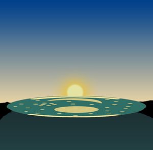 춘분과 추분 날에는 아크의 중심점에 태양이 진다