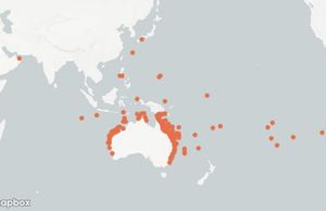 호주에서 노랑거북복 관찰 - Atlas of Living Australia에서