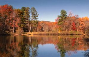 어퍼 마운트 베델 타운십의 포코 댐 호수, 2011년 11월