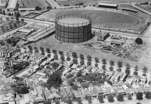 VFL 가입 후의 노스멜버른과 아든 스트리트 오벌, c. 1928