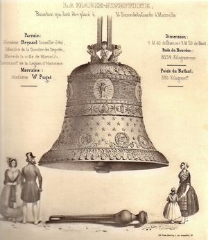 1845년의 종, 석판화