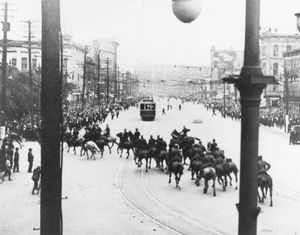 1919년 6월 21일 위니펙 총파업 당시 기마 경찰