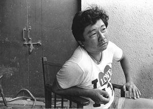 홍콩 쇼 브라더스 스튜디오에서 촬영 중인 계지홍 (1979년 8월 16일).