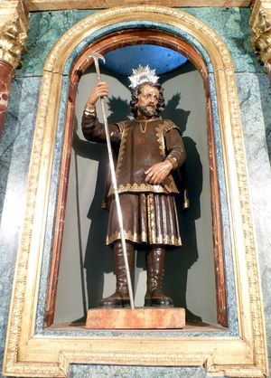 마드리드의 산 안드레스 광장에 위치한 성 이시도르 박물관 내 예배당. 이시도르가 살고 죽었던 곳에 지어졌다.