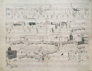 녹턴, Op. 62, No. 2 자필 악보의 4페이지