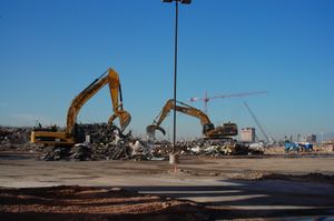 철거 후 정리 작업 (2008년 1월)