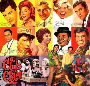 1963년경 TV 쇼 엘 클럽 델 클란의 젊은 출연진