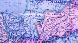 니코시아 구 1878 - 1881  레프카와 모르푸의 나히예는 녹색, 다흐와 키트레아/데이르멘리크의 나히예는 주황색으로 표시됨.