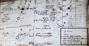 1610년 11월 26일, 페이레스크가 오리온 성운을 처음 관측한 기록