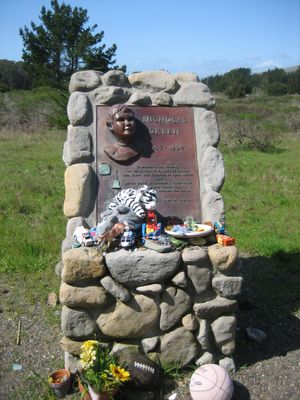 니컬러스 그린을 위해 세워진 기념비