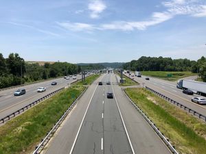 버지니아주 I-95의 가변 차로. 노던 버지니아에 위치