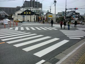 구마모토시의 코가이 교차로