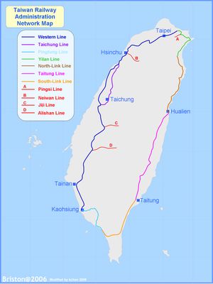 지도 중앙의 지지선