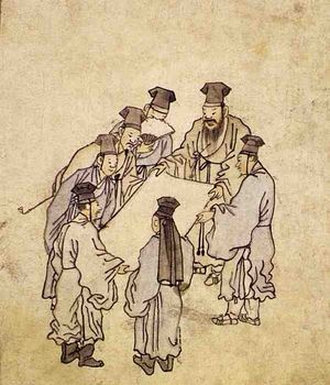 〈감상〉, 김홍도